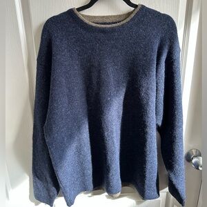 Woolrich Men's Deep Blue Crewneck Sweater